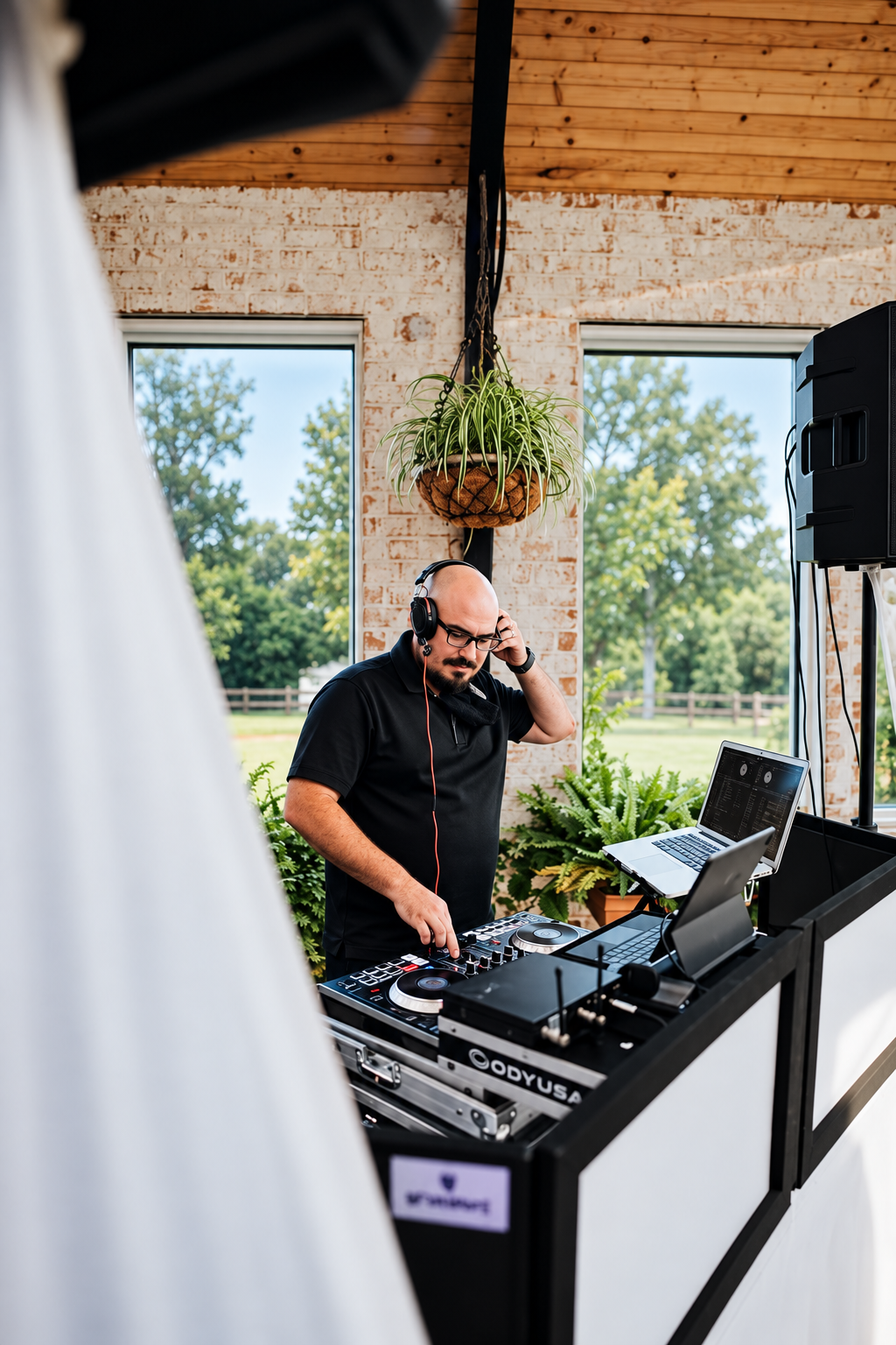 Wedding DJ at an event